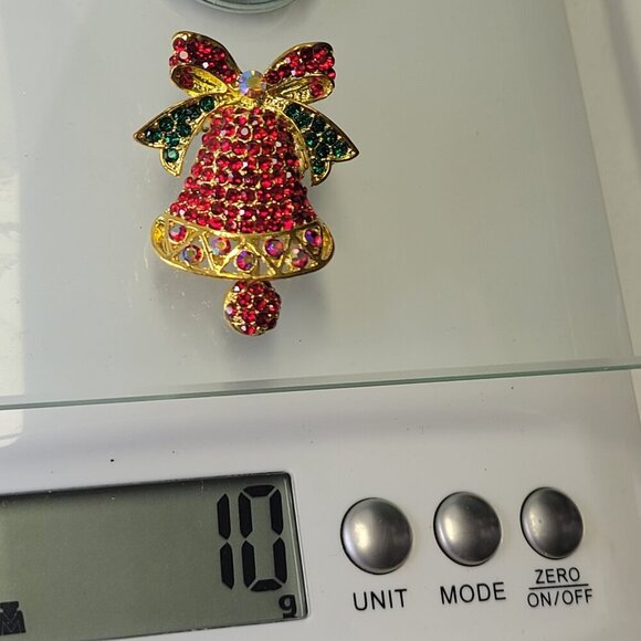 Red Bell brooch Pin - Picture 6 of 6